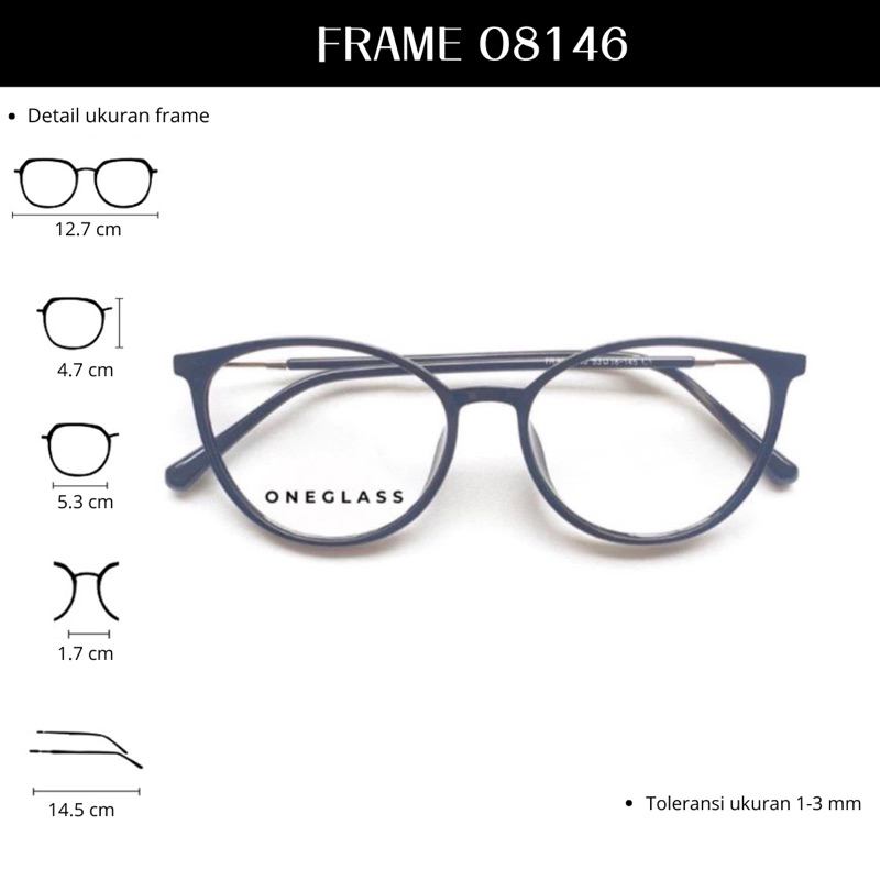 Oneglass - Frame Kacamata O8146 Unisex