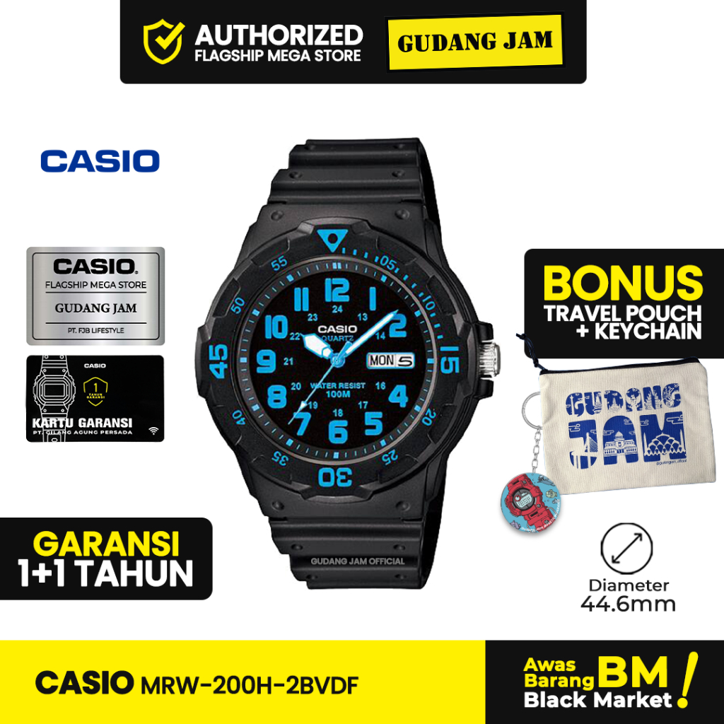 Jam Tangan Casio MRW-200H-2BVDF MRW-200H MRW-200 MRW200H MRW 200H