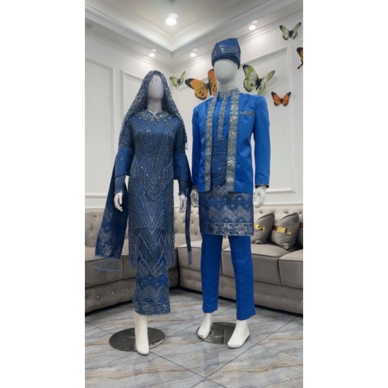 baju pengantin Minang kotogadang modern // sepasang baju pengantin kotogadang modern //  baju kotoga