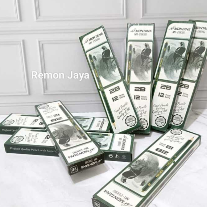 

Pensil 2B Montana - 1 Lusin Isi 12 Buah WARNA RANDOM