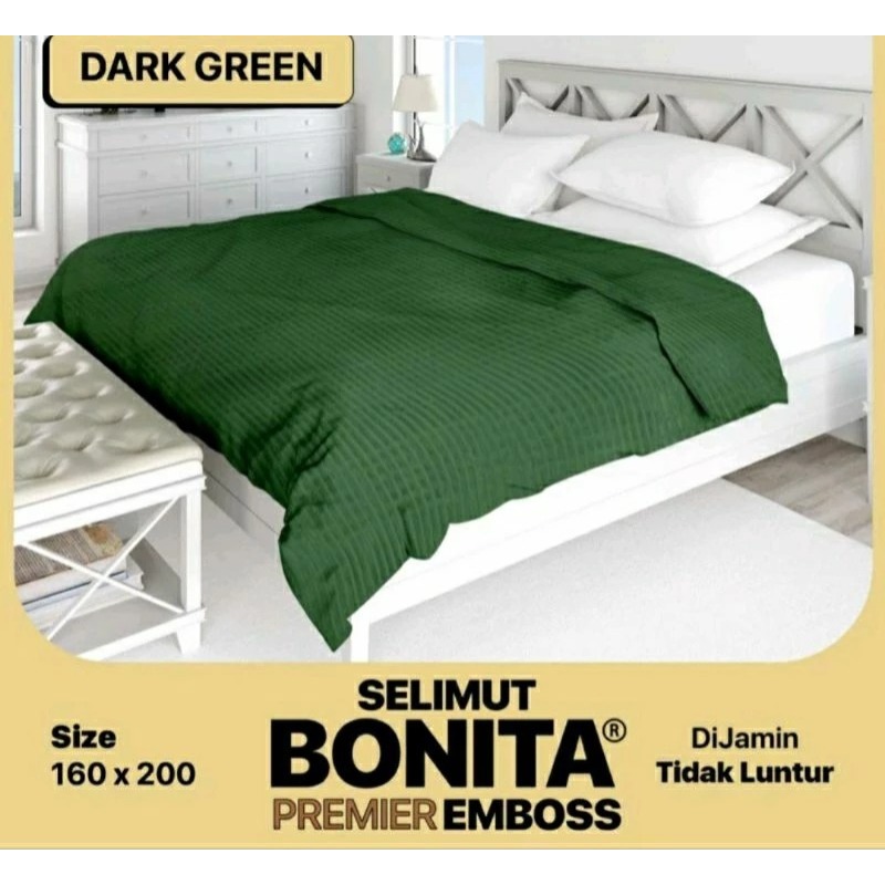 BONITA Luxury - Selimut Bulu PREMIER Polos (160 x 200)
