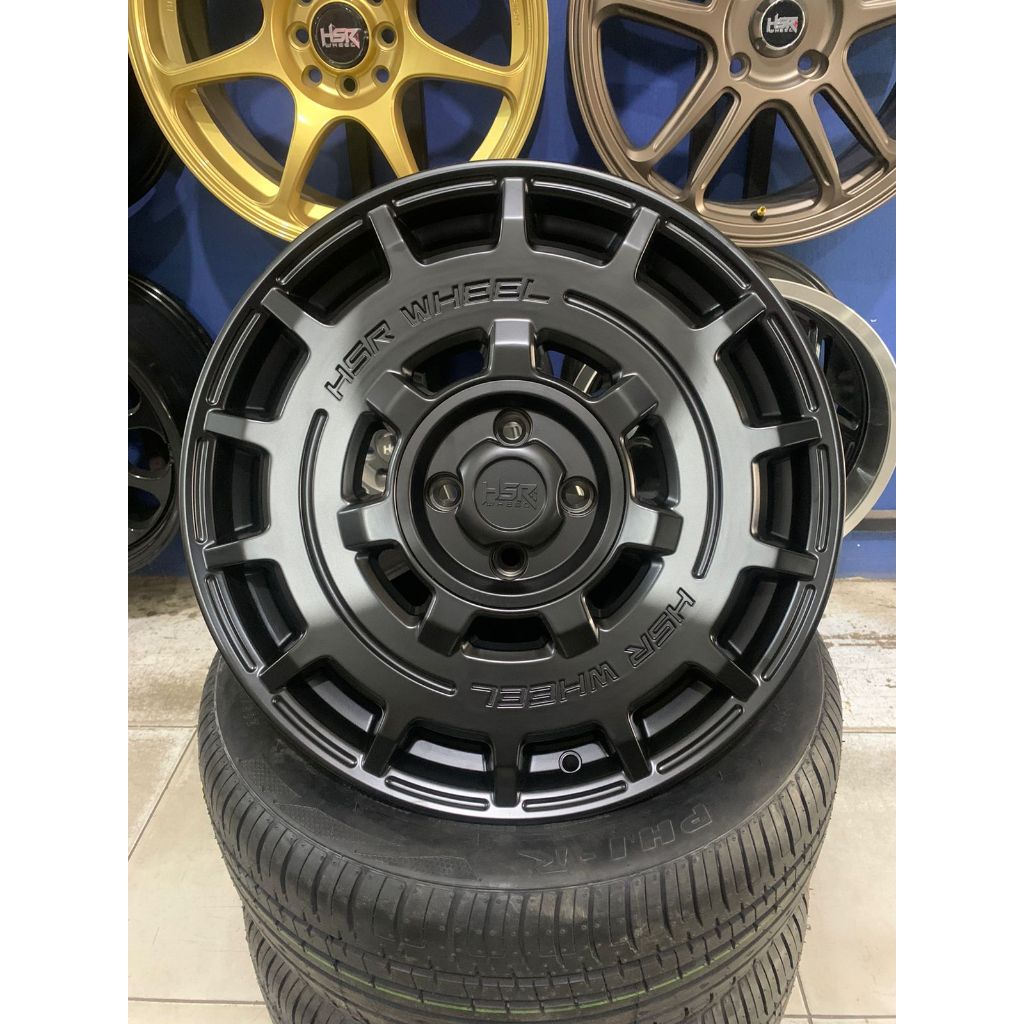 Velg Mobil Jazz Ring 17 Velg Hsr Wheel Mentawai Model Rally Cocok Untuk Raize,Fiesta,Baleno,Datsun