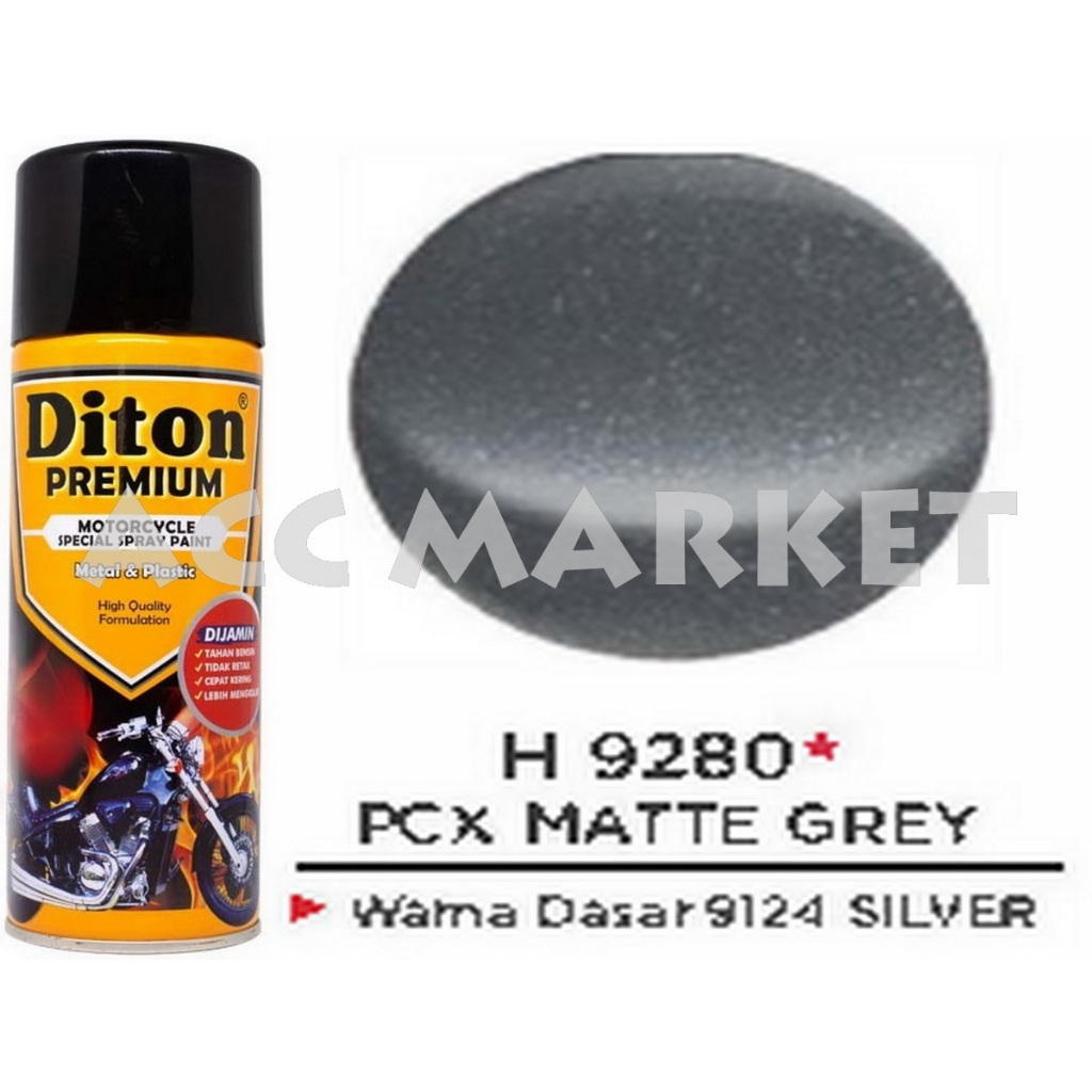 Pilox Diton Premium Pilok Pylox Abu Pcx Matte Grey 9280