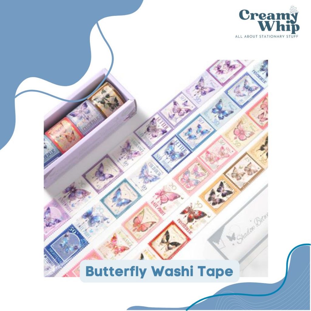 

Butterfly Washi Tape Collection - Washi Tape Journaling Decoration Kit