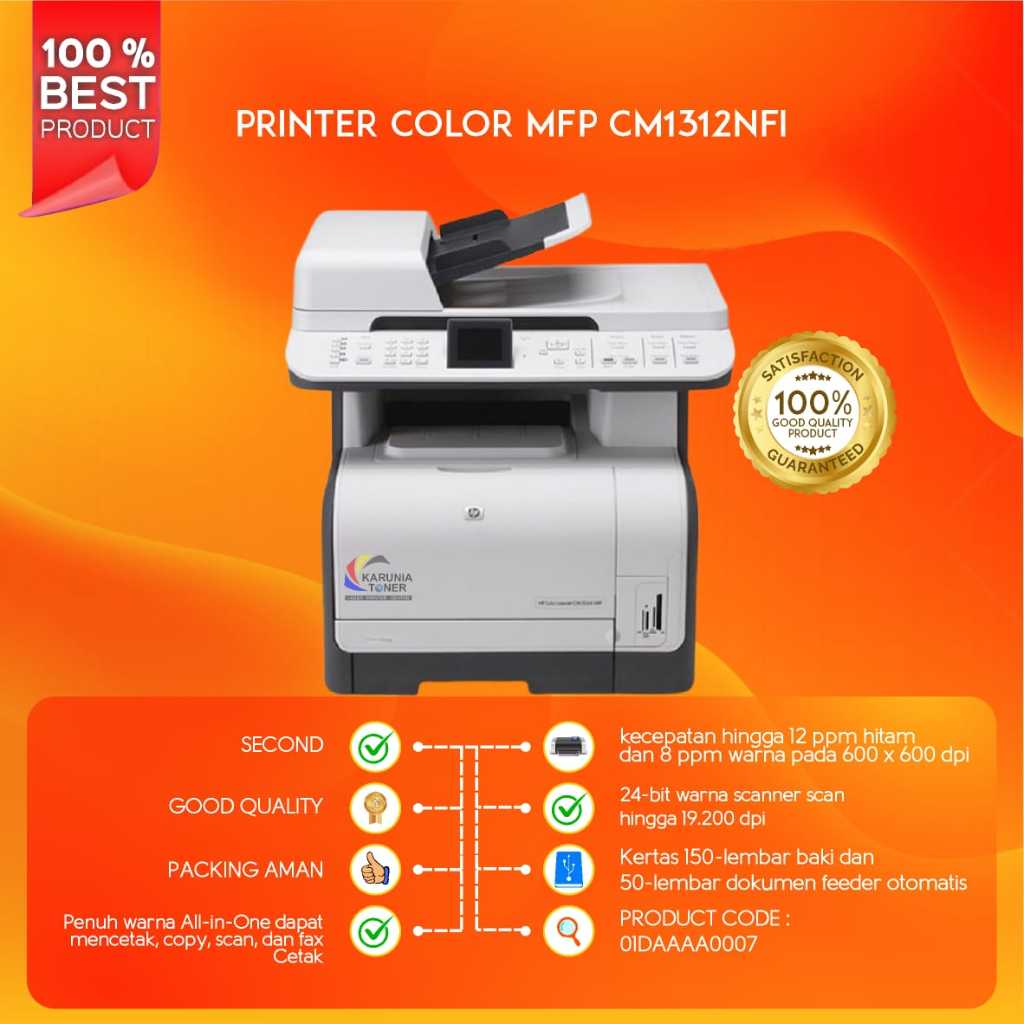 PRINTER COLOR MFP CM1312nfi BISA FOTOCOPY WARNA A4