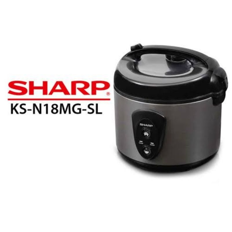 Magicom penanak nasi otomatis Sharp KSN18MGSL Rice Cooker 1.8 Liter Silver original new