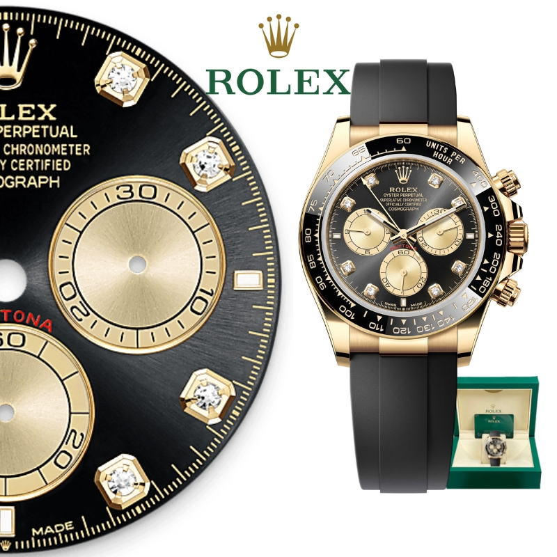 【100% ASLI】Jam Tangan Rolex pria rolex daytona M126518ln-0006 40 mm Garansi 1 tahun anti air jam tan