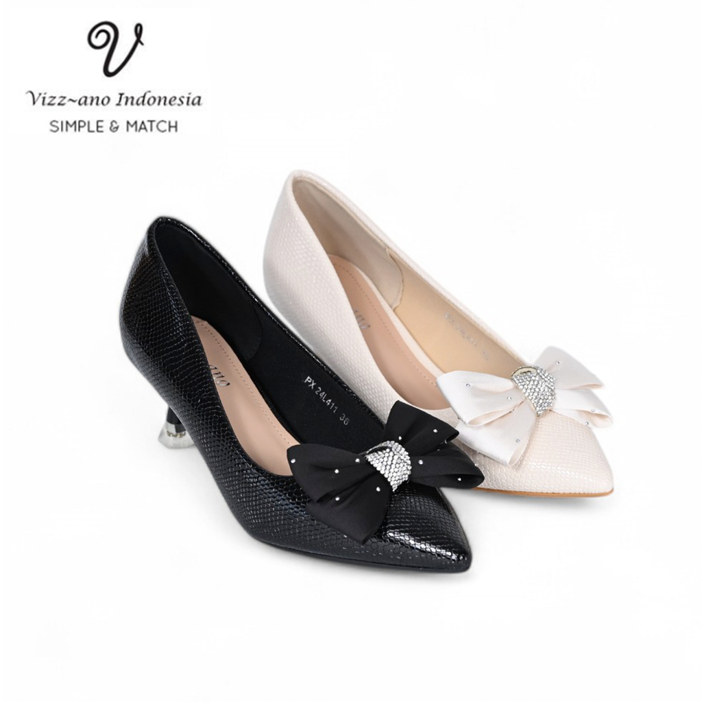 Vizzano Heels Lancip Aksesoris Pita (Hak 5 cm) Design Pauletta