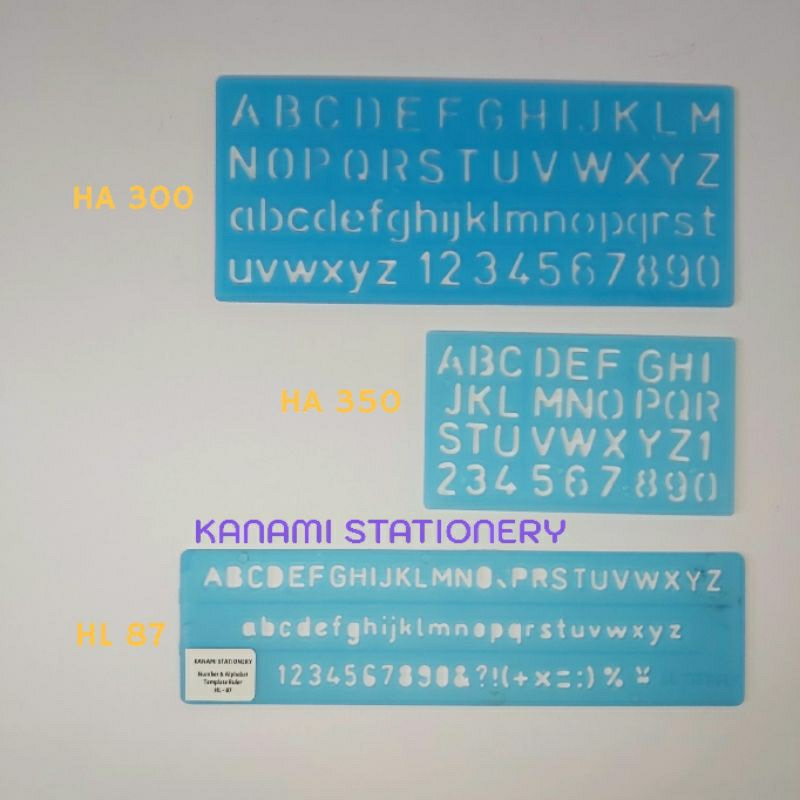 

KANAMI | Number & Alphabet Template Ruler Lettering Huruf Dan Angka Penggaris Butterfly PART 01/02.