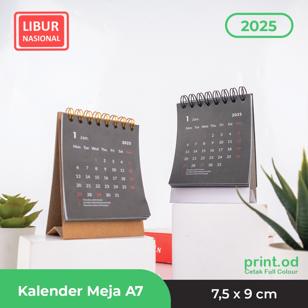 

Kalender Meja 2025 Estetik || Black-White Colour || Kalender Mini A7 || Ukuran 7,5 x 9 Cm || Kalender Estetik || Kalender Mini || #Edisi black Colour || Print.OD