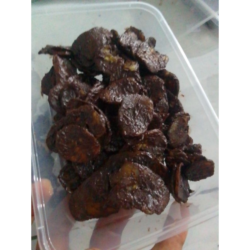 

keripik pisang coklat lumer 150g keripik coklat renyah ,keripik lumer