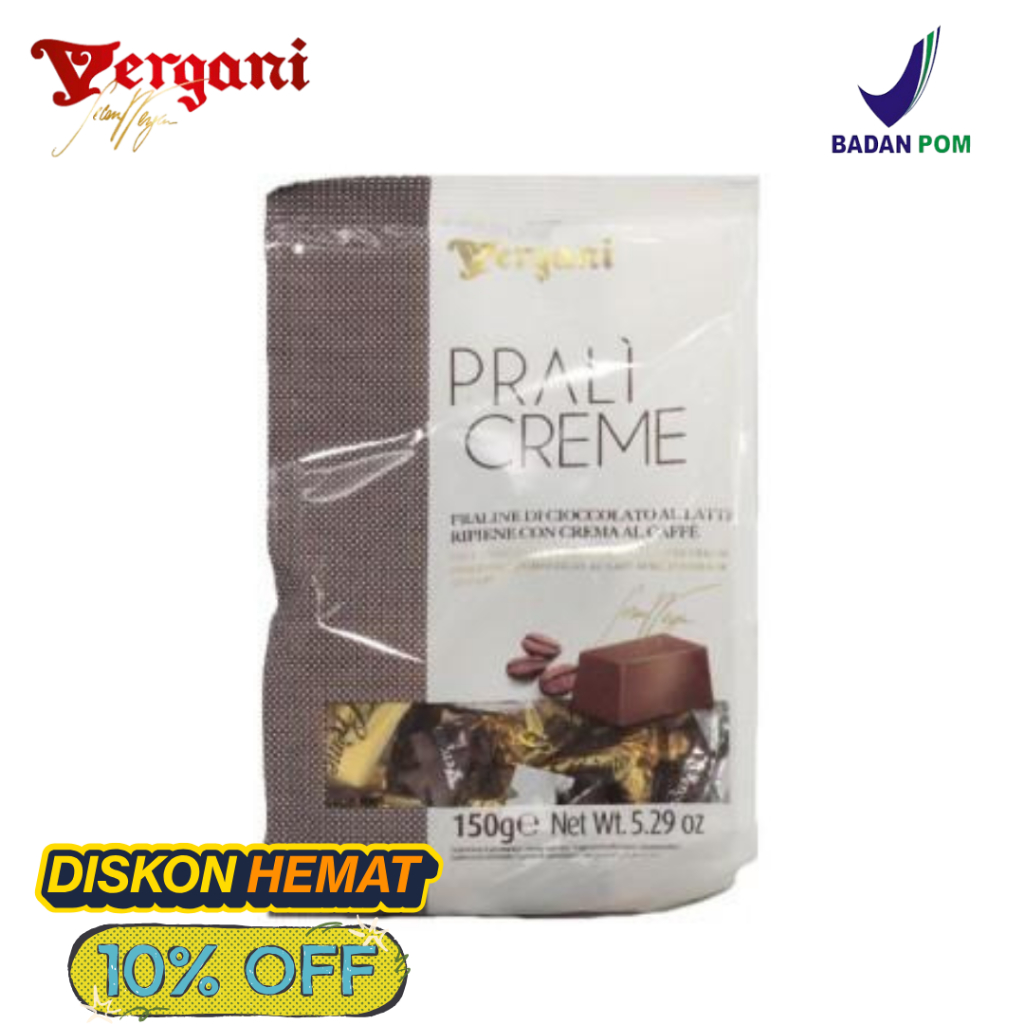 

Vergani Prali creme Al Coffee | Coklat Italia | 150gr