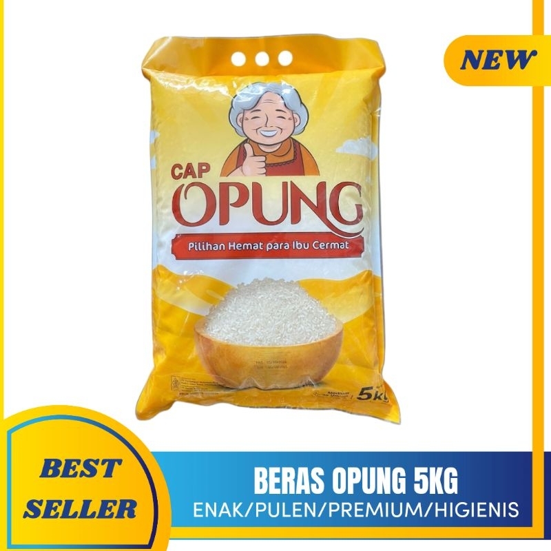 

BERAS KRISTAL CAP OPUNG KEMASAN 5KG KUALITAS PREMIUM MURAH/SUPER PUNEL/BERSIH/ENAK/PUTIH/ORIGINAL/PULEN