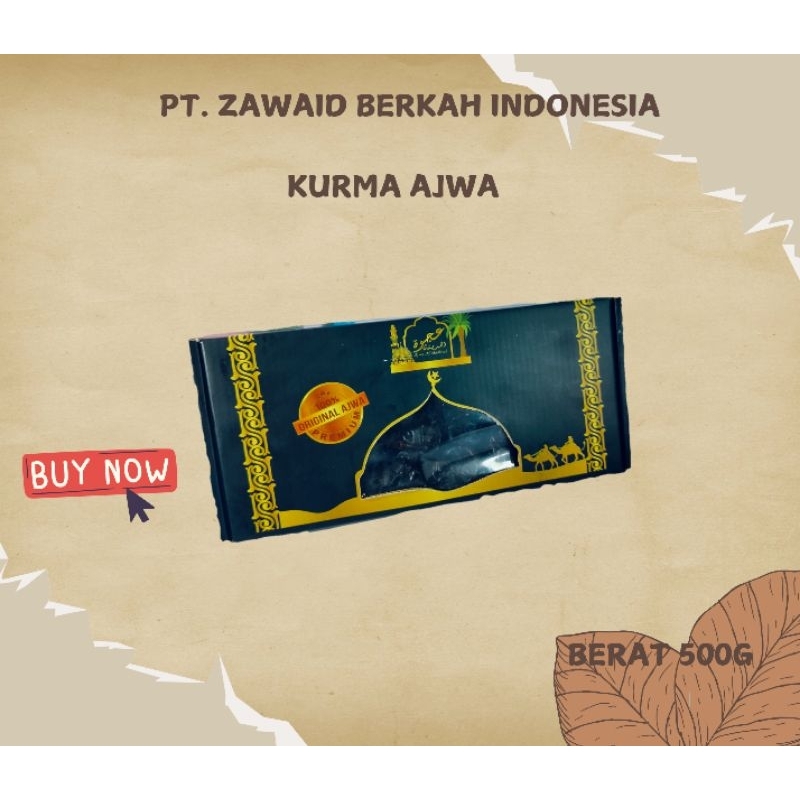 

Kurma Ajwa Al-madinah kemasan 500gr Premium