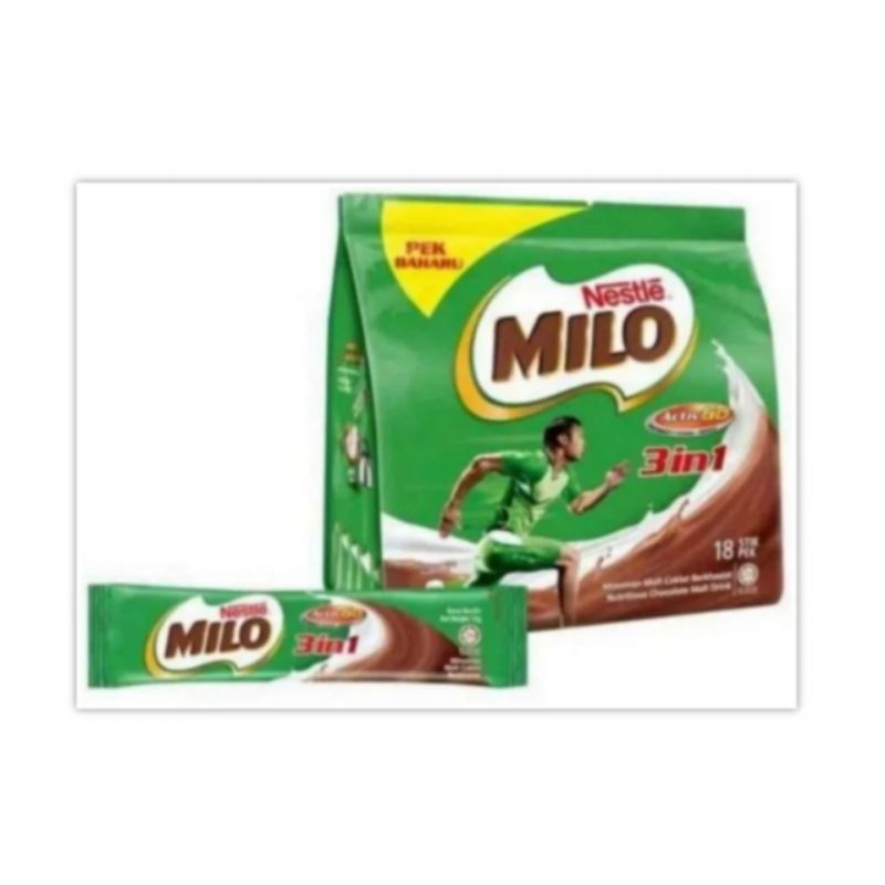 

Milo 3 in 1 isi 14 Nestle Stick Susu