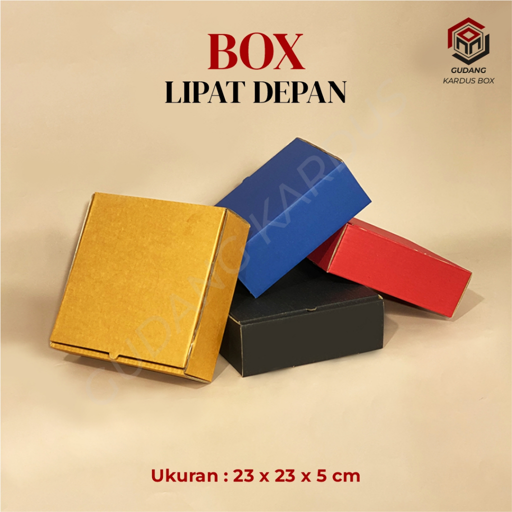 

Box DC LD (23 x 23 x 5 cm) Box/Kardus/Karton/Polos/Pizza/Hampers/Baju/Brownis