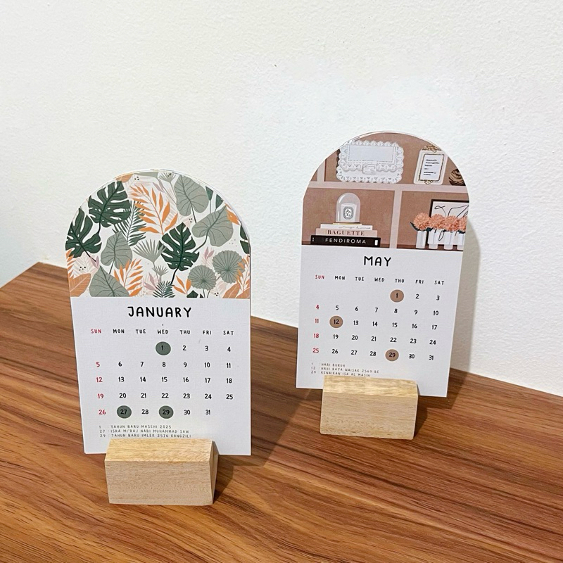 

KALENDER MEJA 2025 AESTHETIC | DESK CALENDAR / WALL CALENDAR