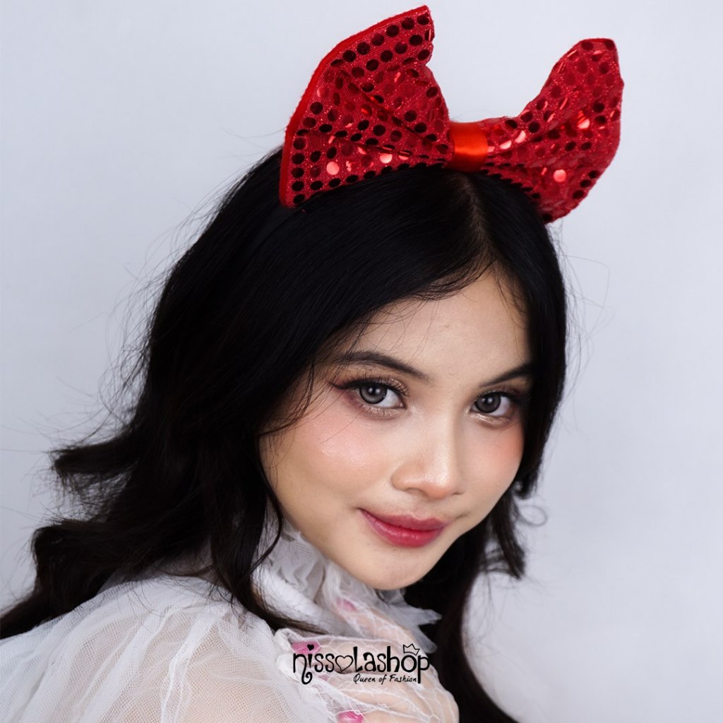 Lovina Bando Pita & Pita Natal - Aksesoris Rambut Natal Ala Korea