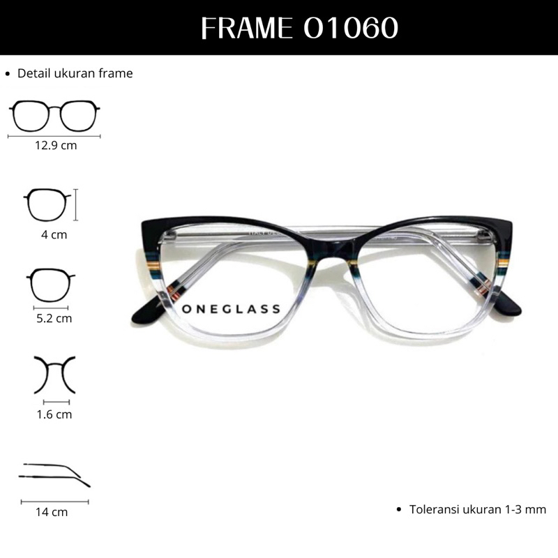 ONEGLASS - Frame Kacamata O1060 Perempuan