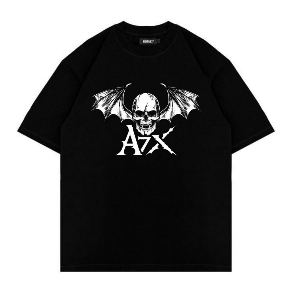 Kaos Band Metal Avenged Sevenfold ( A7X ) Hitam Reguler Fit Original Distro