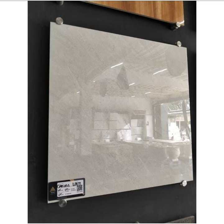 GRANIT LANTAI PUTIH CORAK GLAZE POLISHED UKURAN 60X60 | ARNA OMKARA WHITE 60X60