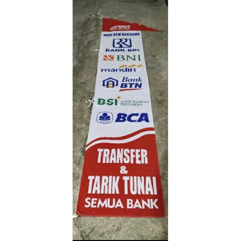 umbul umbul agen bank BRI BNI BSI Pegadaian