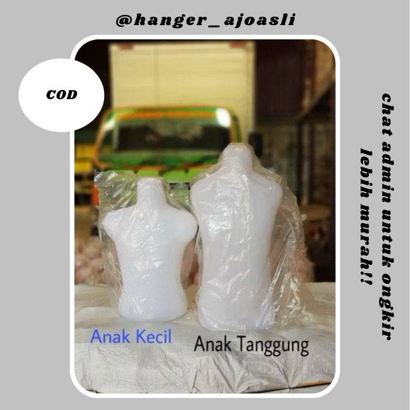 Manekin Patung Anak + Kaki Besi