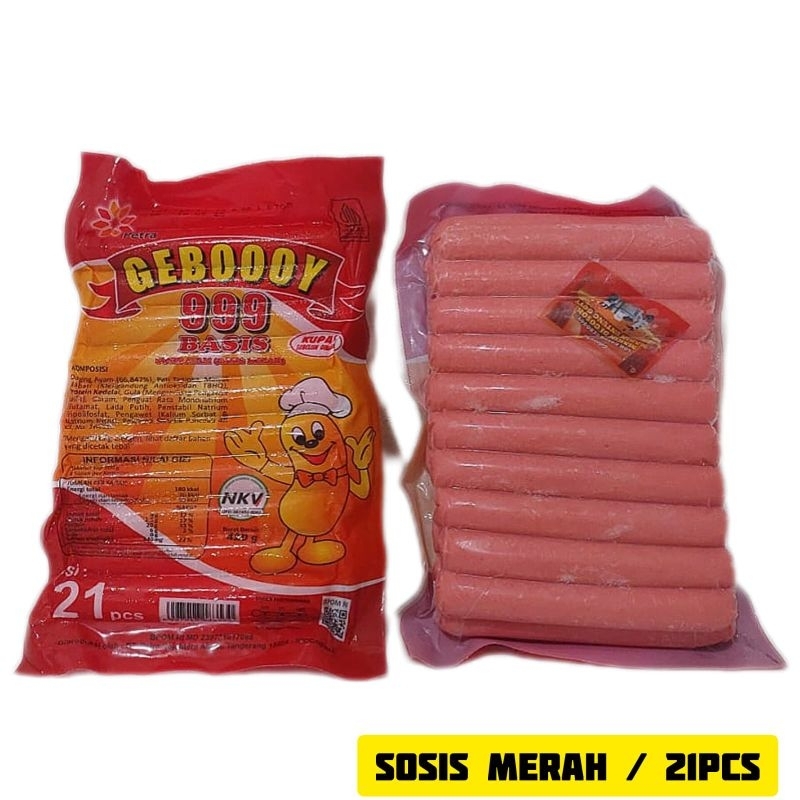 

Sosis Ayam geboooy 21pcs Basis Merah frozen