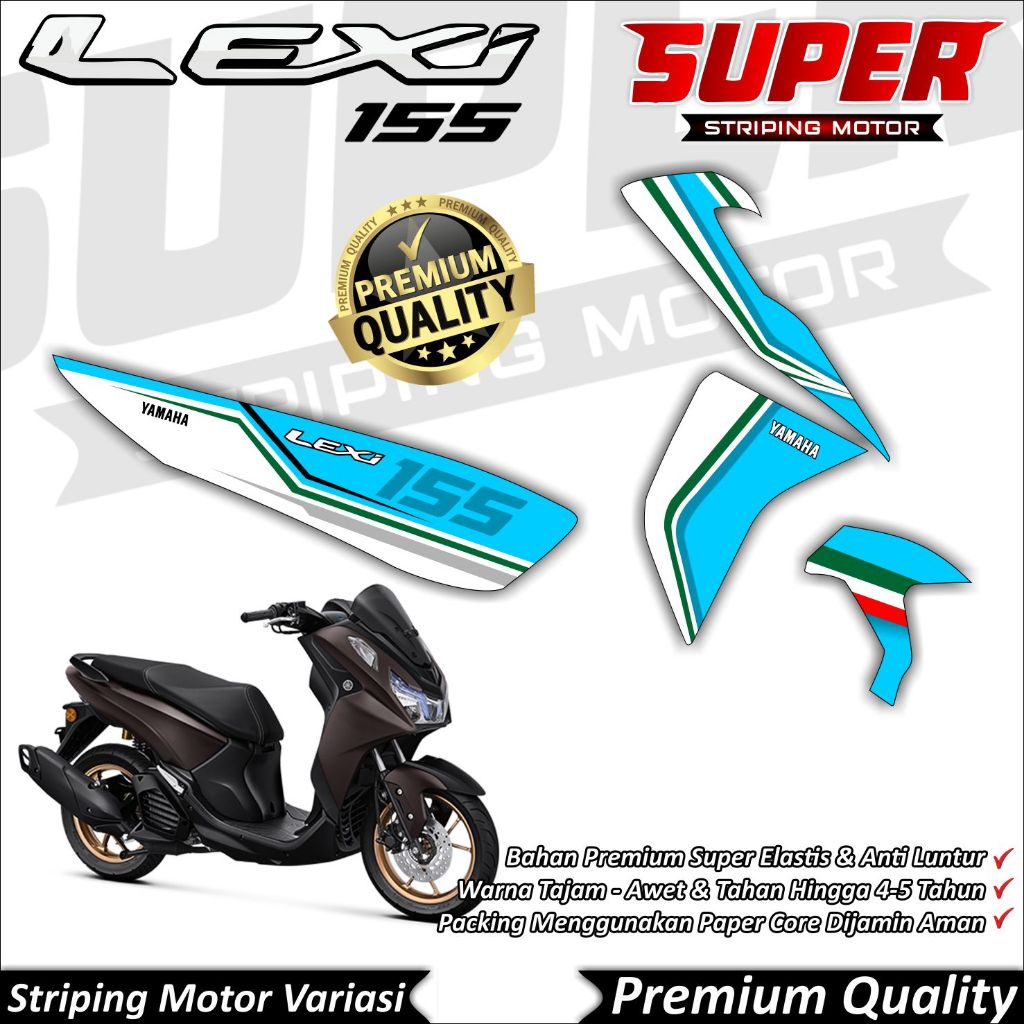 Stiker LEXI 155 Anti Luntur keren Striping Lexi 155 Striping Yamaha LEXI 155 Racer