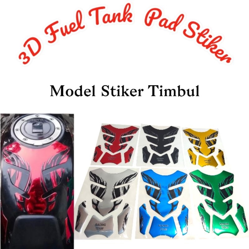 Stiker 3D Tankpad Tank Pad Stiker Penutup Pelindung Tangki Aksesoris Motor