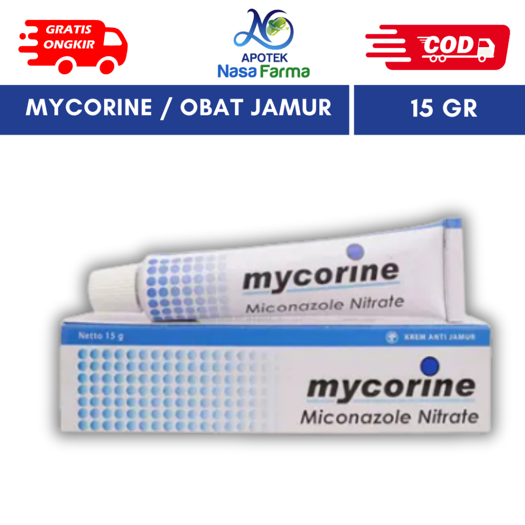 Mycorine Cream Mycorine Krim 15 Gr - Salep Gatal Jamur, Panu, Kurap, Kutu Air