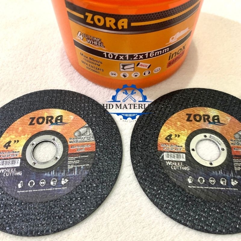 (5 Pcs) Batu Gerinda Potong Besi / Batu Potong / Batu Potong Besi / Batu Gerinda Potong Besi 4"