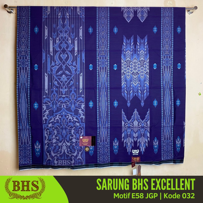 Sarung BHS Excellent Jacquard Songket JGP Motif E58 JGP Gold - Sarung BHS Jacquard Excellent Gold