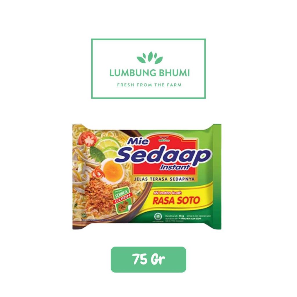 

MIE SEDAAP Mi Soto 75 Gr 1 Pcs - Lumbung Bhumi