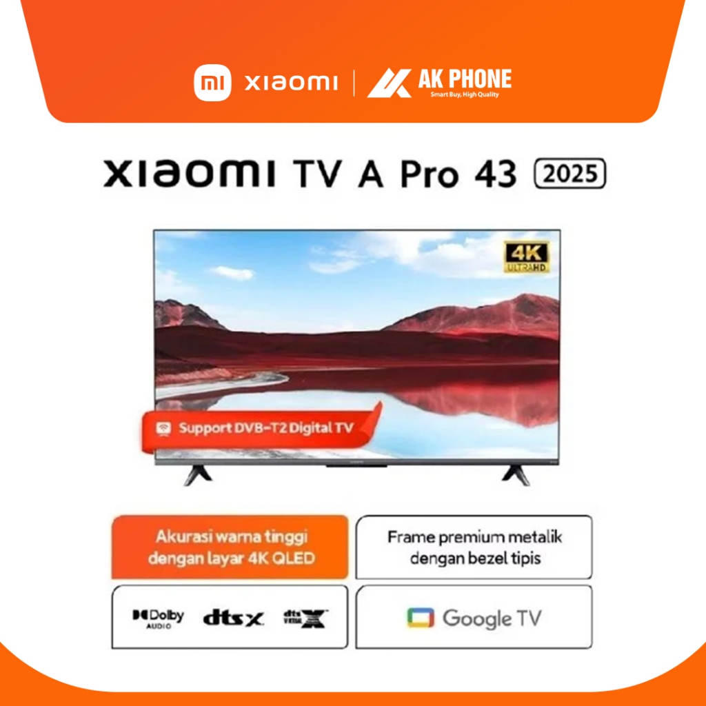 Xiaomi TV A Pro 43"  2025 Garansi Resmi (AK PHONE JAMBI)