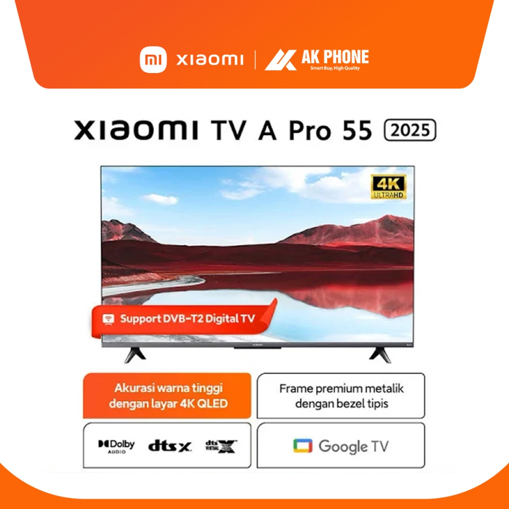 Xiaomi TV A Pro 55" 2025 Garansi Resmi (AK PHONE JAMBI)