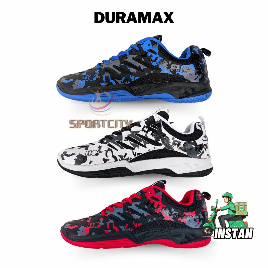 Sepatu Badminton  HIQUA DURAMAX Bulu Tangkis Hi-Qua