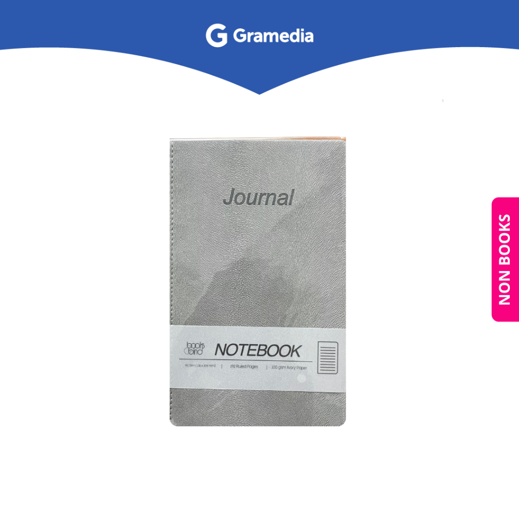

Gramedia Depok - BOOKS&BIND NB FUR PATTERN HC W/ PENLOOP A5 -SLIM GREY