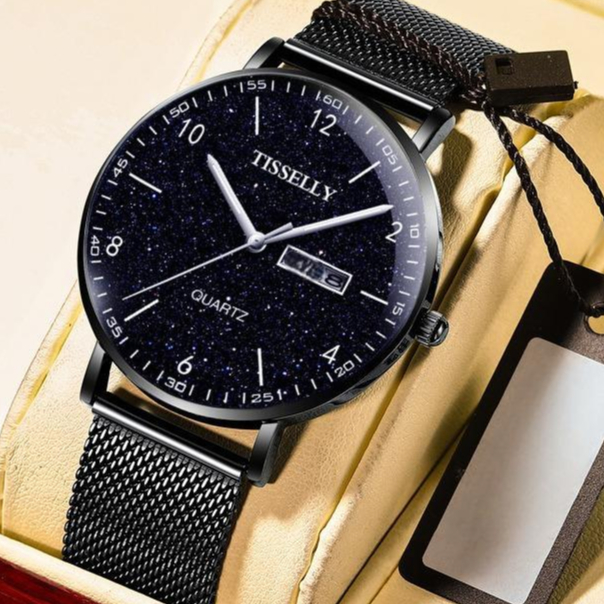 COD Jam Tangan Pria Romawi Asli Analog Bisnis Kasual Mewah Tahan Air Dial Tipis Elegan Minimalis Har