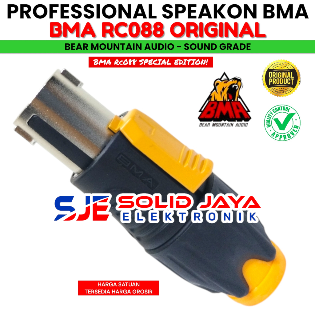 JACK SPIKON BMA ASLI RC088 JAK JEK JECK JAG JEG SPICON SPEAKON SPEACON SPESIAL EDITION PROFFESIONAL 