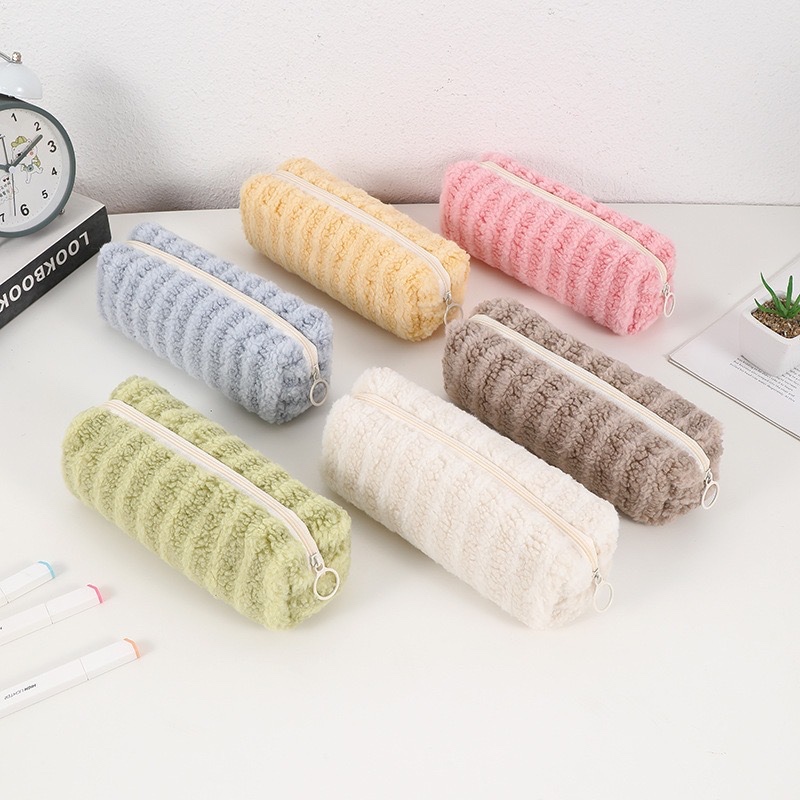 

PINKY ROW - Fur Fur Cole Pencil Case - Kotak Pensil - Tempat Pensil