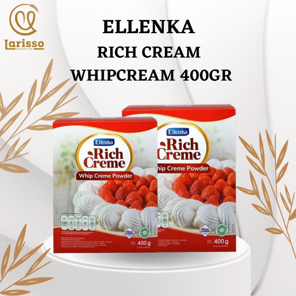 

ELLENKA RICH CREME WHIP CREME POWDER 400GR KOTAK