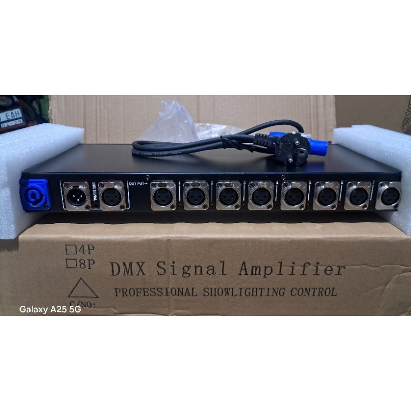 DMX Splitter 8 Way DMX Distributor Lampu Lighting