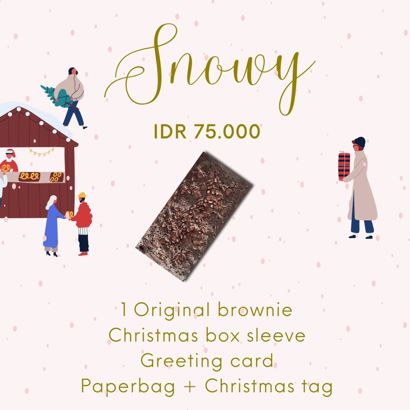 

LILIUM_ID Snowy / Merry Hampers Hamper Parcel Natal Christmas Hampers Fudgy Brownies Panggang Kue Semarang