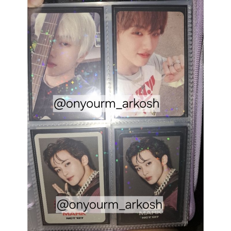 [OFFICIAL] NCT PHOTOCARD JISUNG MARK BEATBOX DIGIPACK 2 BADDIES TC BLACK WHITE