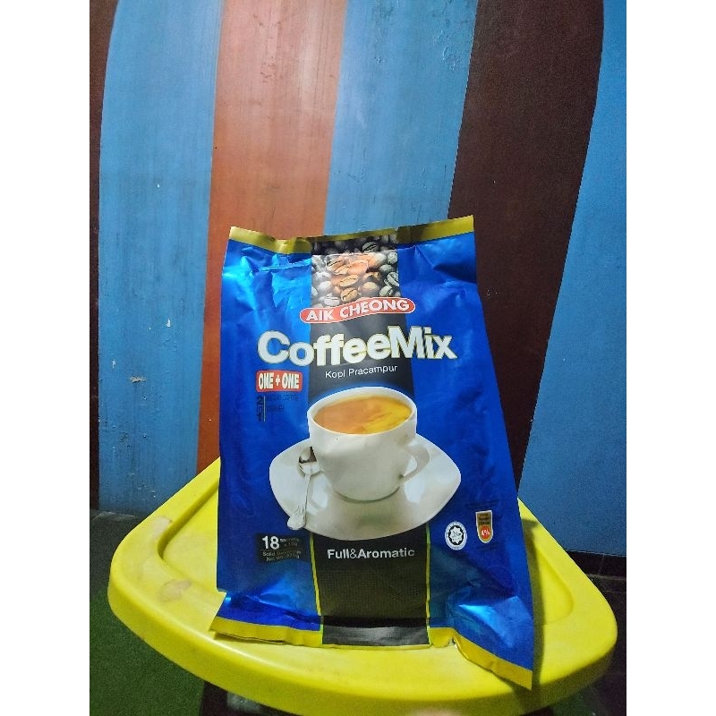 

Aik Cheong Coffee Mix One+One (18x15gr) 2in1 Kopi Pracampur Full&Aromatic Aik Cheong One+One 2in1