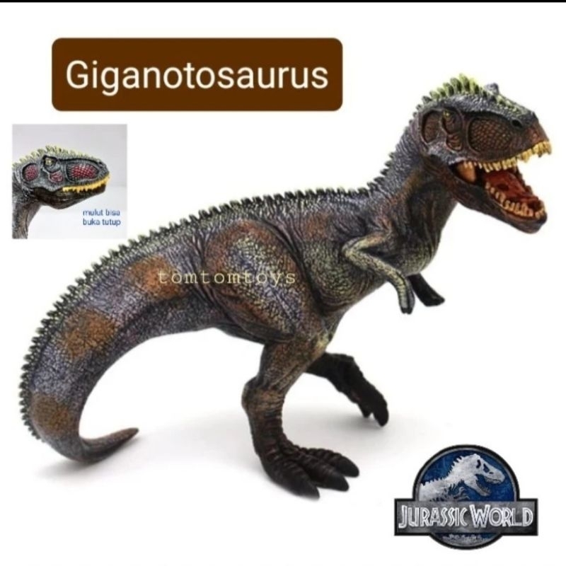GIGANOTOSAURUS Action Figure Dinosaur Hard Rubber