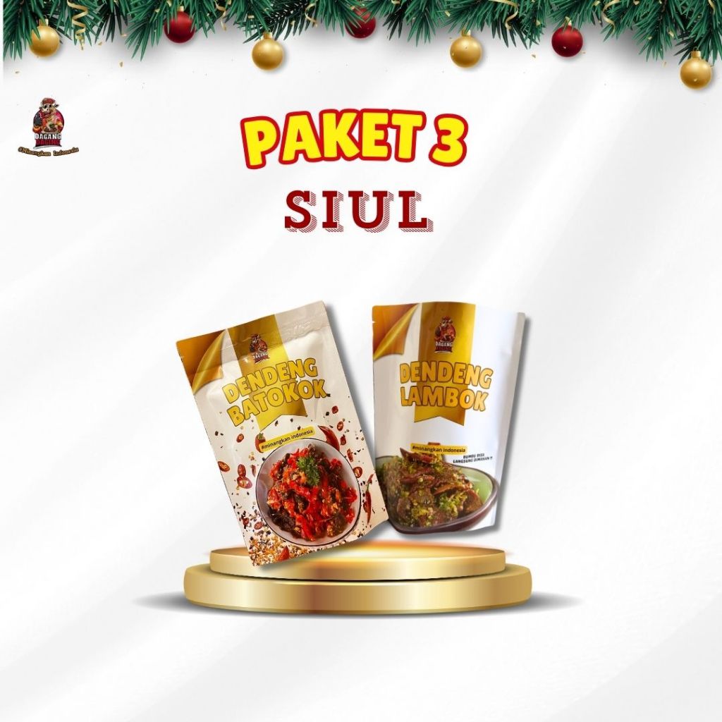 

PAKET SIUL ( DENDENG BATOKOK MERAH + DENDENG LAMBOK IJO )