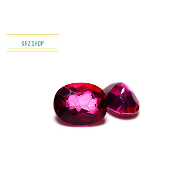 Permata Dark Pink Topaz Natural Perbuah