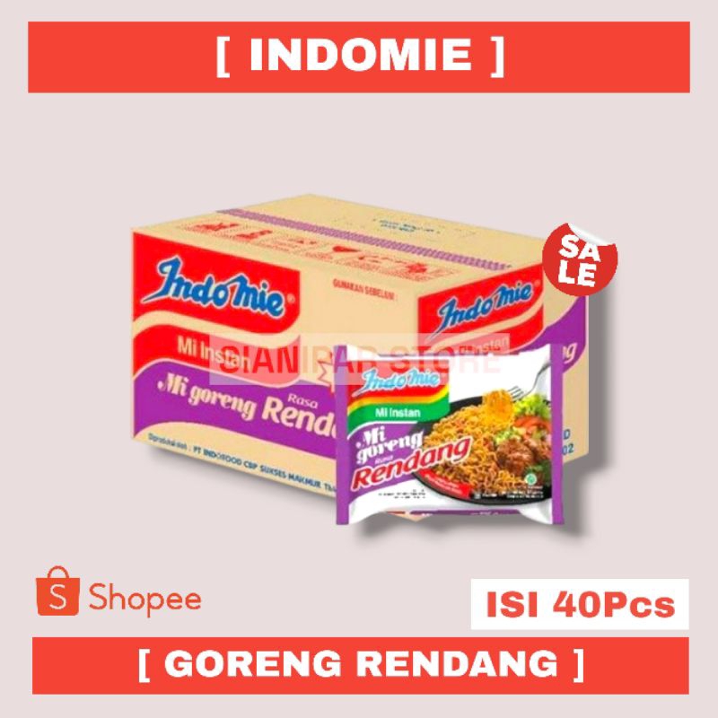 

INDOMIE Mie Goreng Instant Rendang 91gr - [ 1 Dus 40Pcs ]